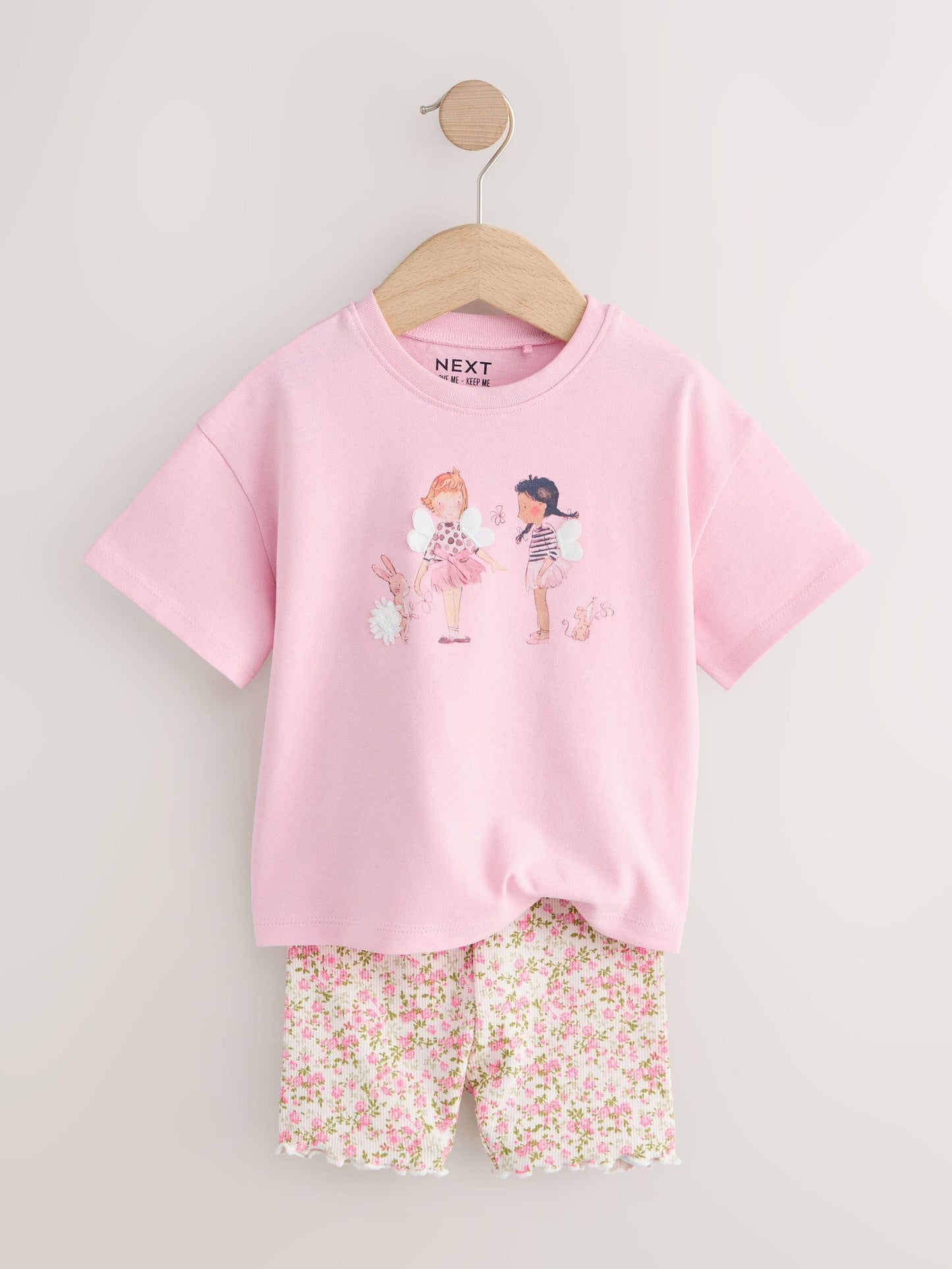 Pink Fairy T-Shirt and Cycle Shorts Set (3mths-7yrs) image 5