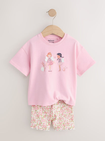 Pink Fairy T-Shirt and Cycle Shorts Set (3mths-7yrs) image 5