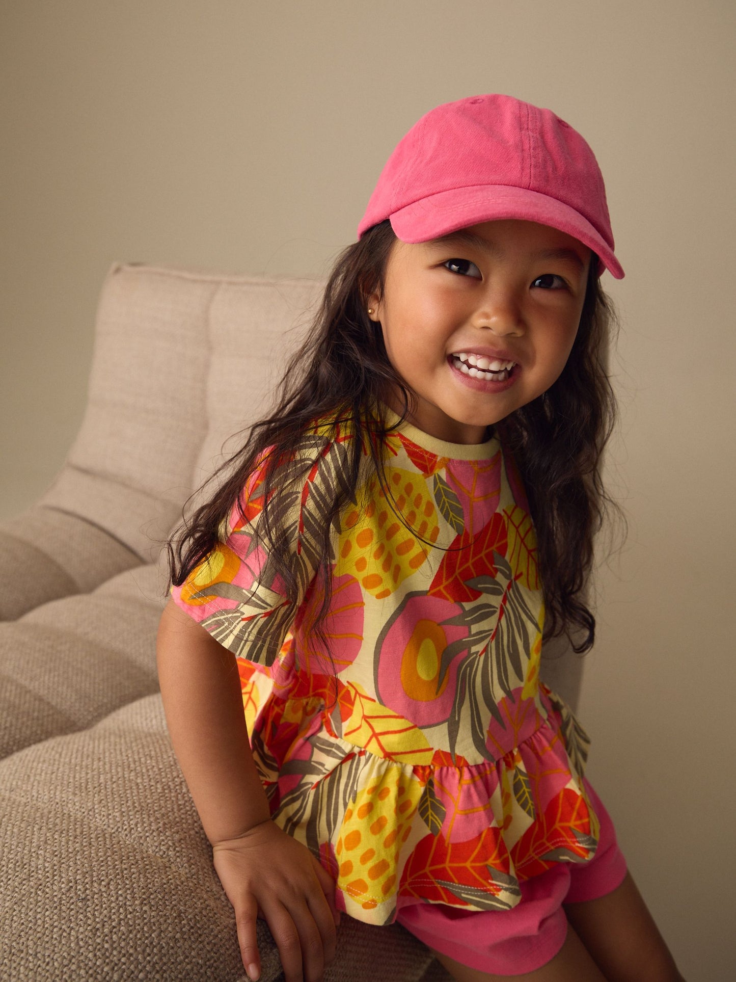 Pink Flowers Short Sleeve Top and Shorts Set (3mths-7yrs) image 3