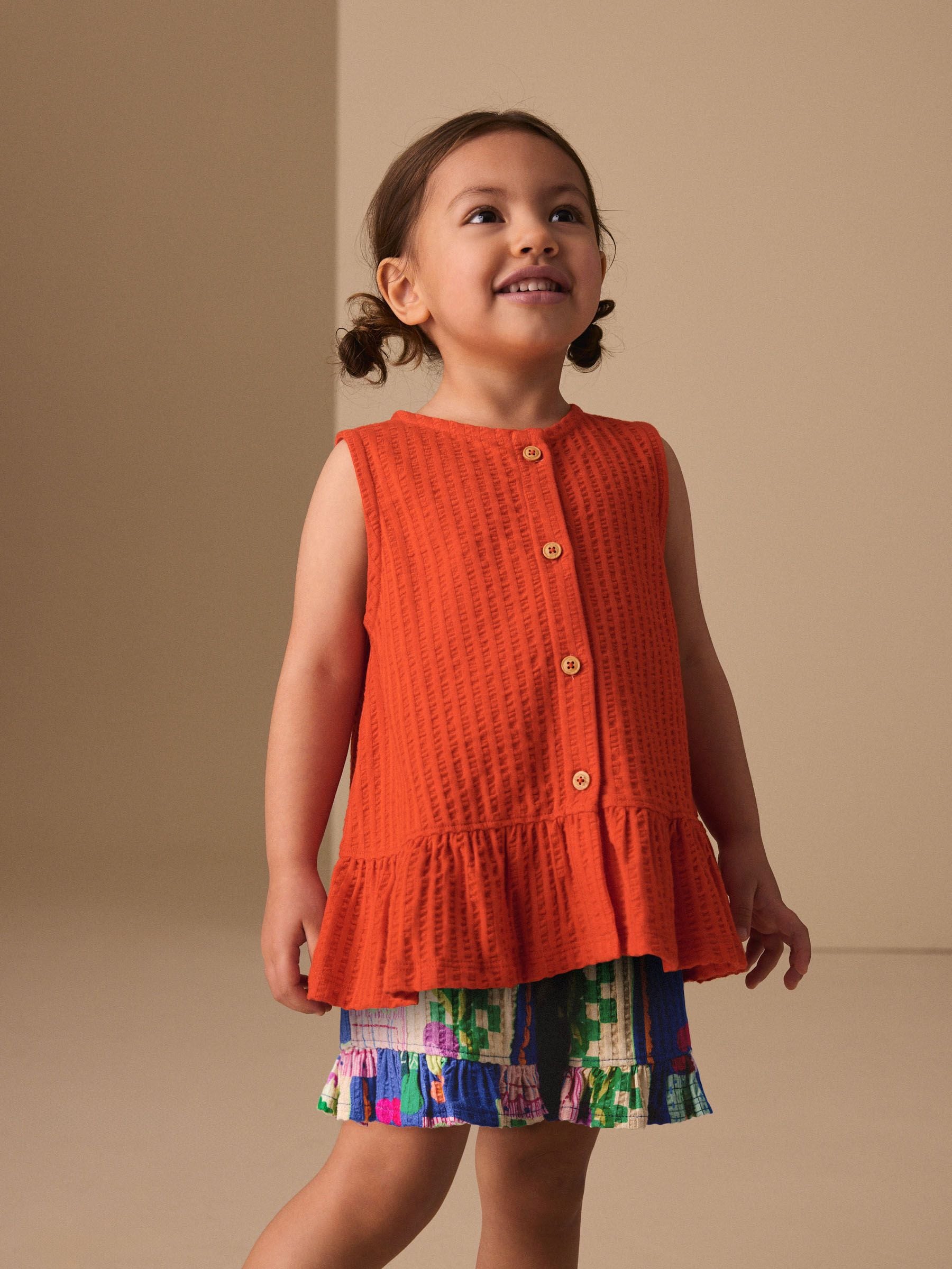 Red Peplum Vest and Shorts Set (3mths-7yrs) image 1