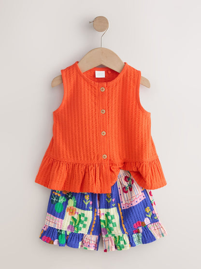 Red Peplum Vest and Shorts Set (3mths-7yrs) image 7