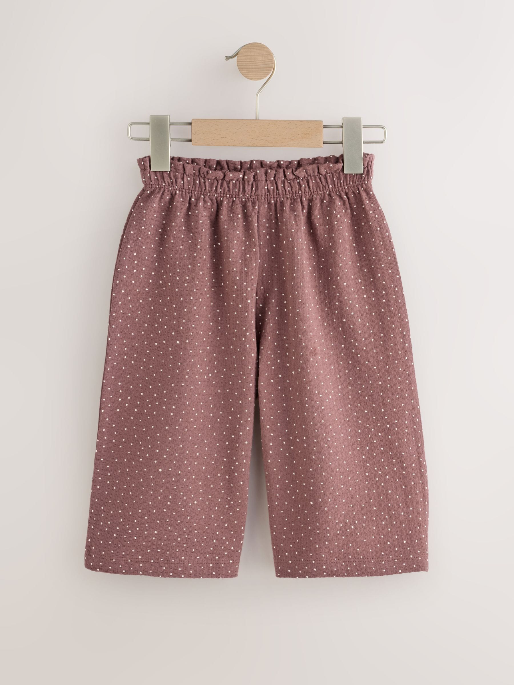 Brown Spot Wide Leg Trousers (3mths-7yrs) image 5