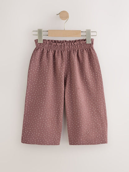Brown Spot Wide Leg Trousers (3mths-7yrs) image 5