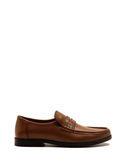 Off The Hook Brown Lakeland Leather Penny Loafers image 1