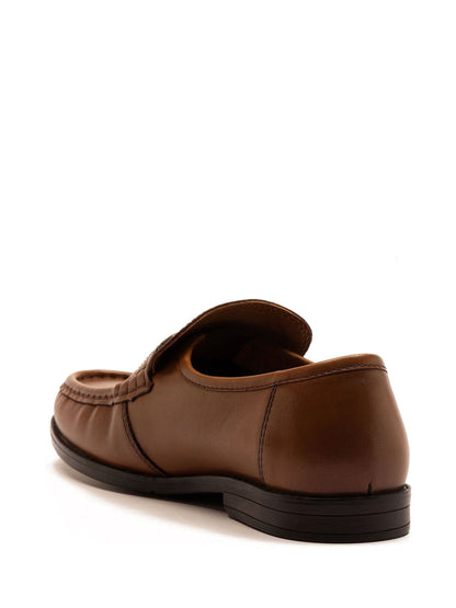 Off The Hook Brown Lakeland Leather Penny Loafers image 2