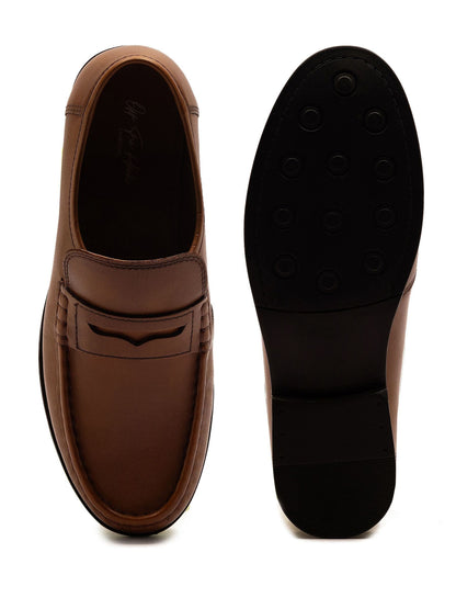 Off The Hook Brown Lakeland Leather Penny Loafers image 6