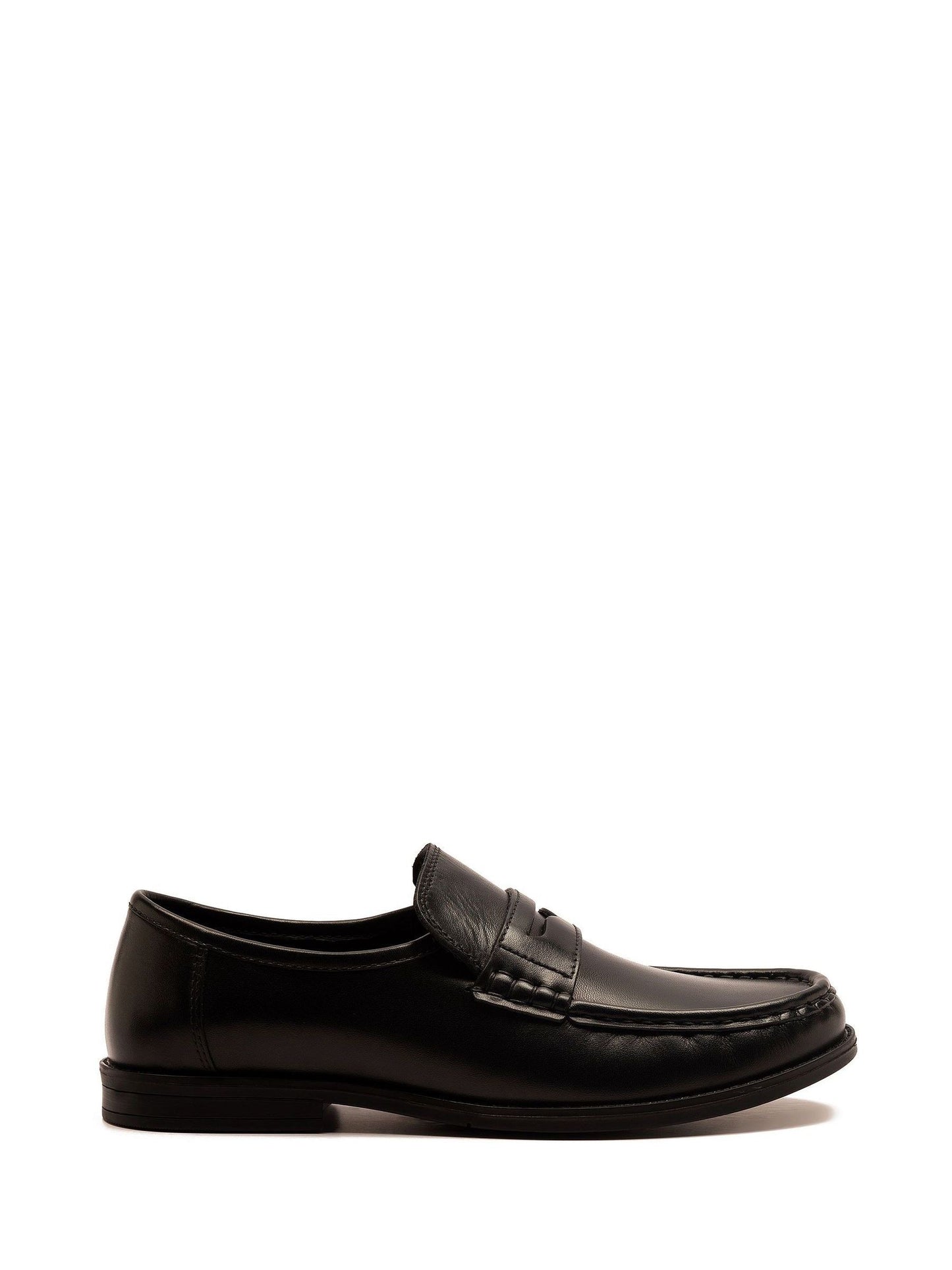 Off The Hook Black Lakeland Leather Penny Loafers image 1