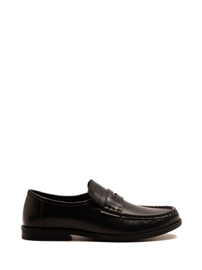 Off The Hook Black Lakeland Leather Penny Loafers image 1
