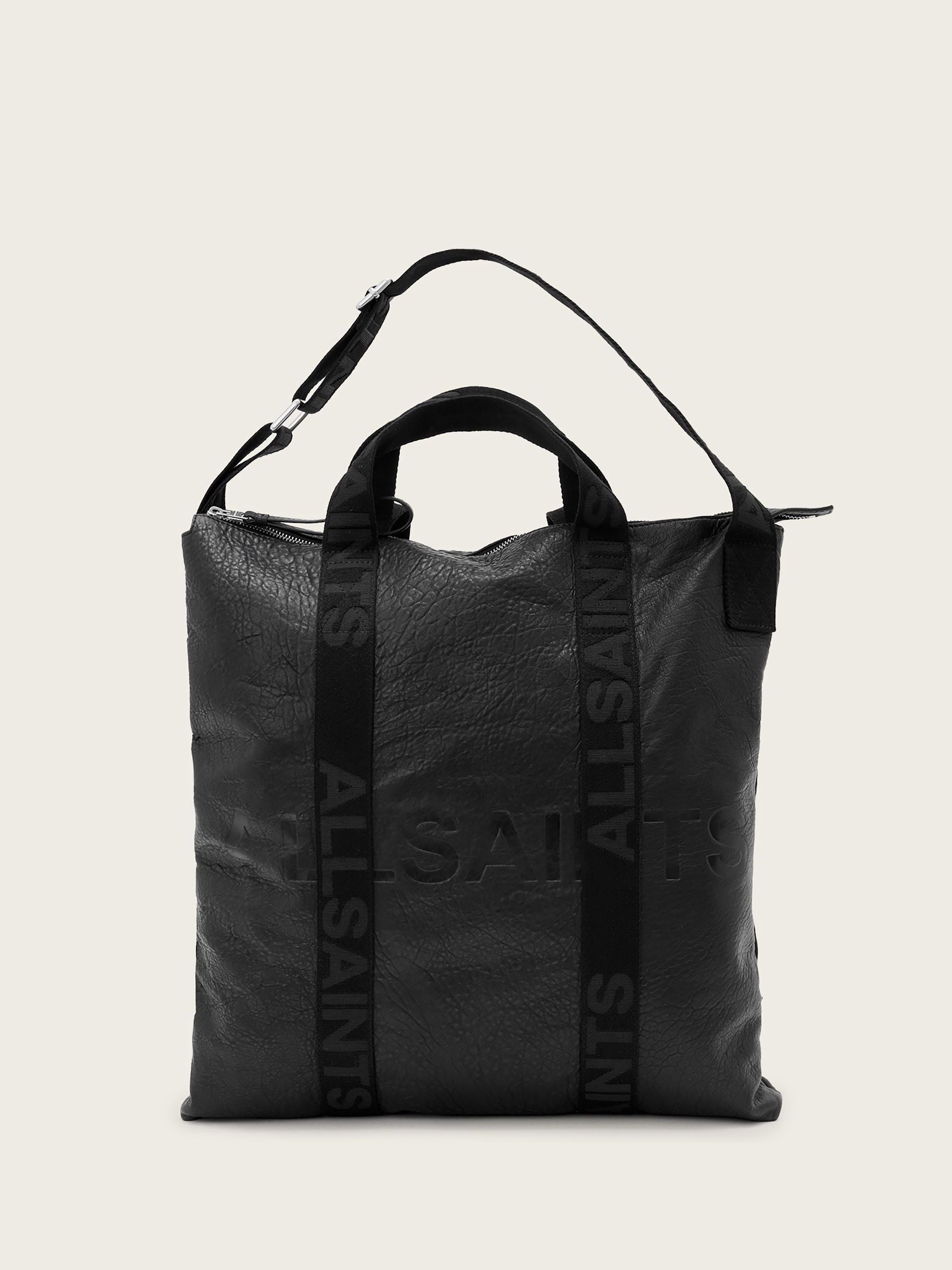 AllSaints Black Kei Leather Backpack image 1