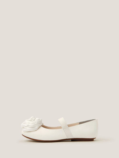 Monsoon Natural Rosette Strap Ballet Flats image 1