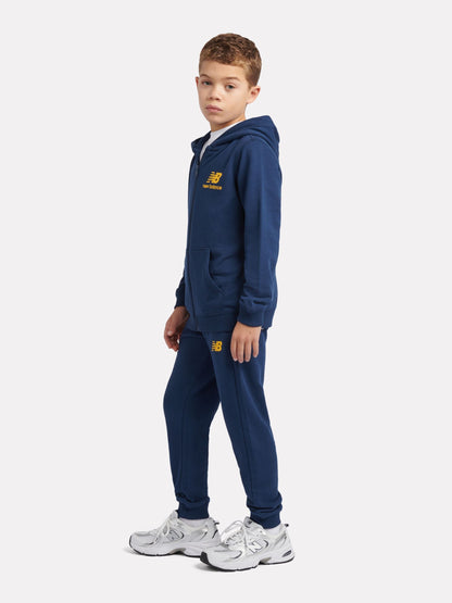 Dsiney Kidz - New Balance Blue French Terry Stacked Logo Zip Thru Hoodie & Joggers Set image 2