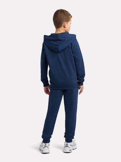 Dsiney Kidz - New Balance Blue French Terry Stacked Logo Zip Thru Hoodie & Joggers Set image 3