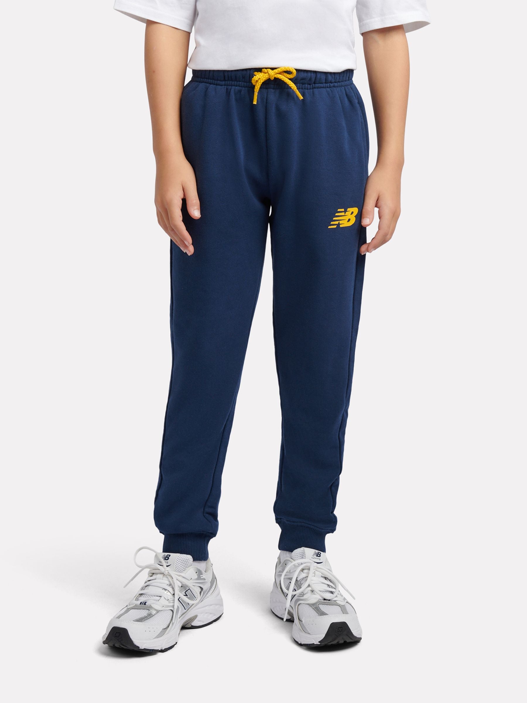 Dsiney Kidz - New Balance Blue French Terry Stacked Logo Zip Thru Hoodie & Joggers Set image 5