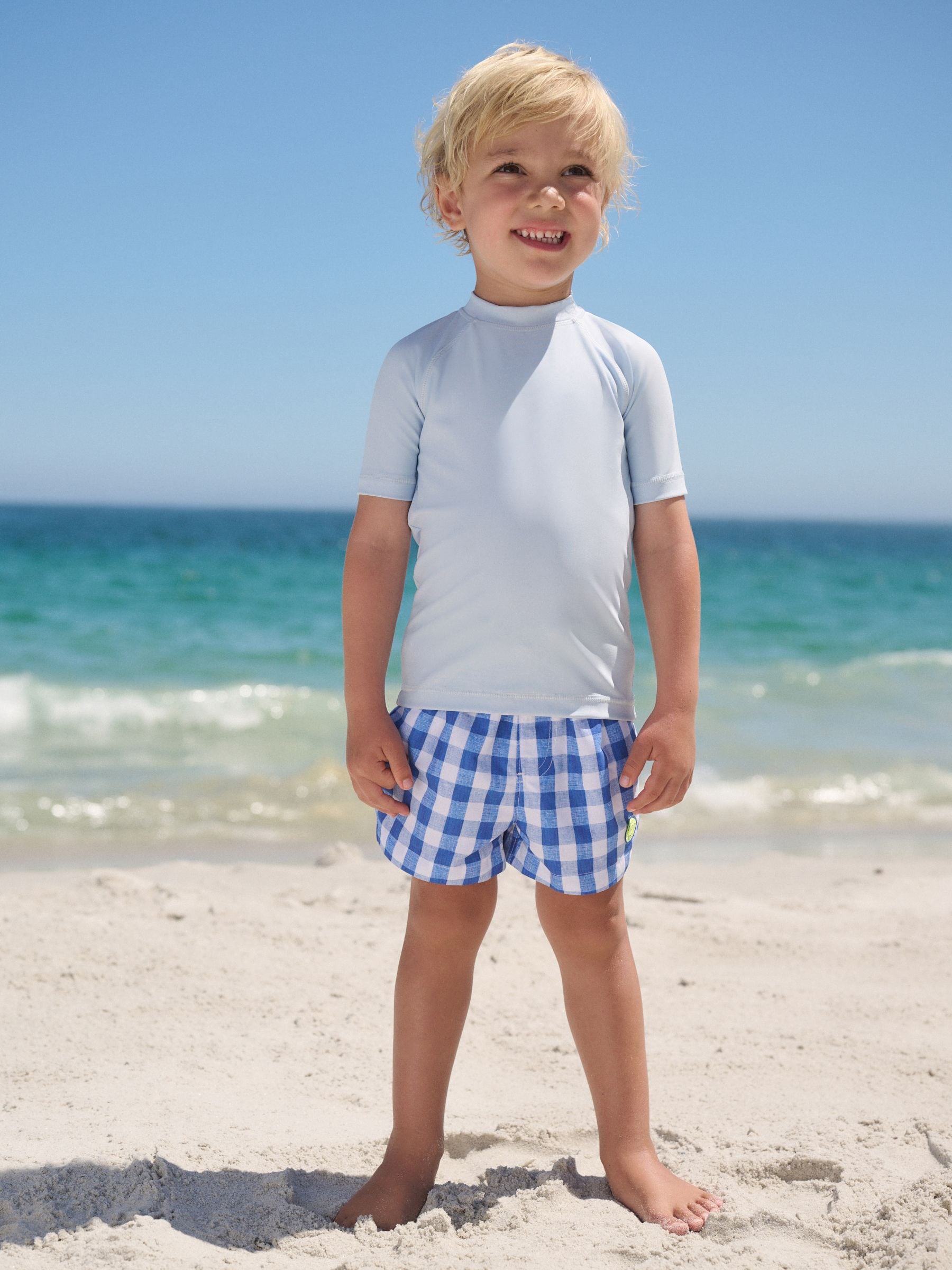 Light Blue Rash Vest (3mths-7yrs) (3mths-7yrs) image 2