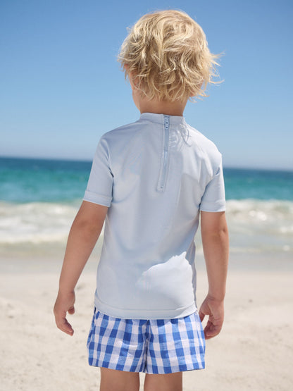 Light Blue Rash Vest (3mths-7yrs) (3mths-7yrs) image 3