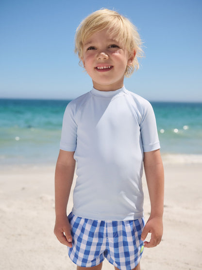 Light Blue Rash Vest (3mths-7yrs) (3mths-7yrs) image 1