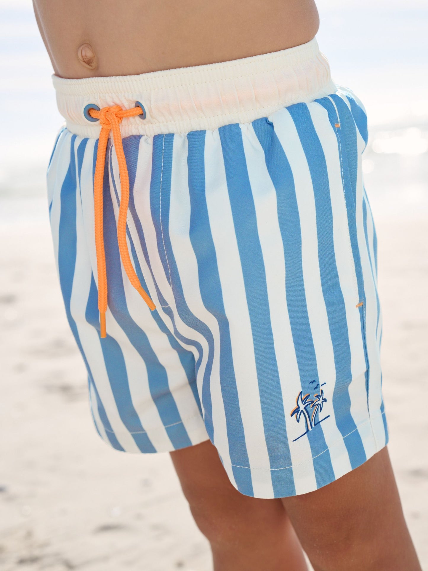Blue Long Sleeve Sunsafe Rash Vest and Swim Shorts Set (3mths-7yrs) image 7
