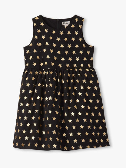 Hatley Black Crepe Star Princess Dress - image 1