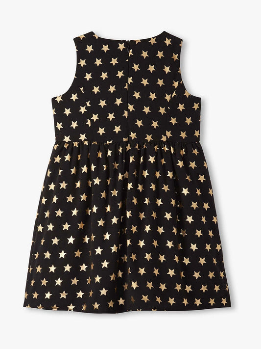 Hatley Black Crepe Star Princess Dress - image 2