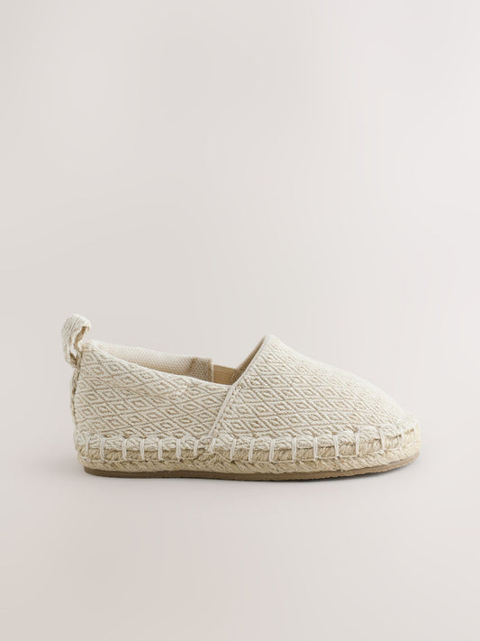 Neutral Espadril Woven Shoes image 1