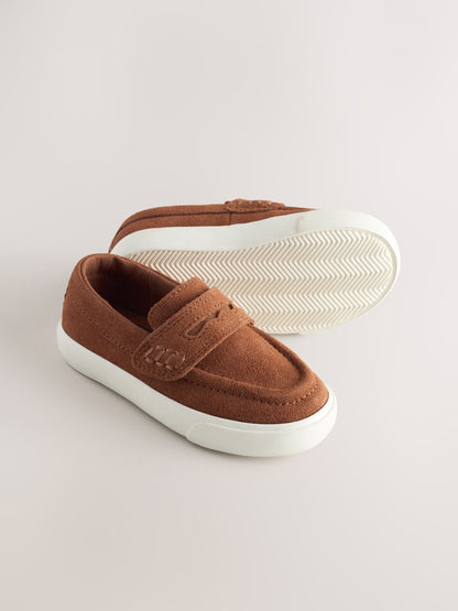 Tan Brown Standard Fit (F) Loafers image 4