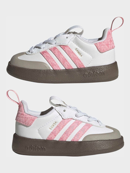 adidas Originals White Adifoam Samba Infant Trainers image 3