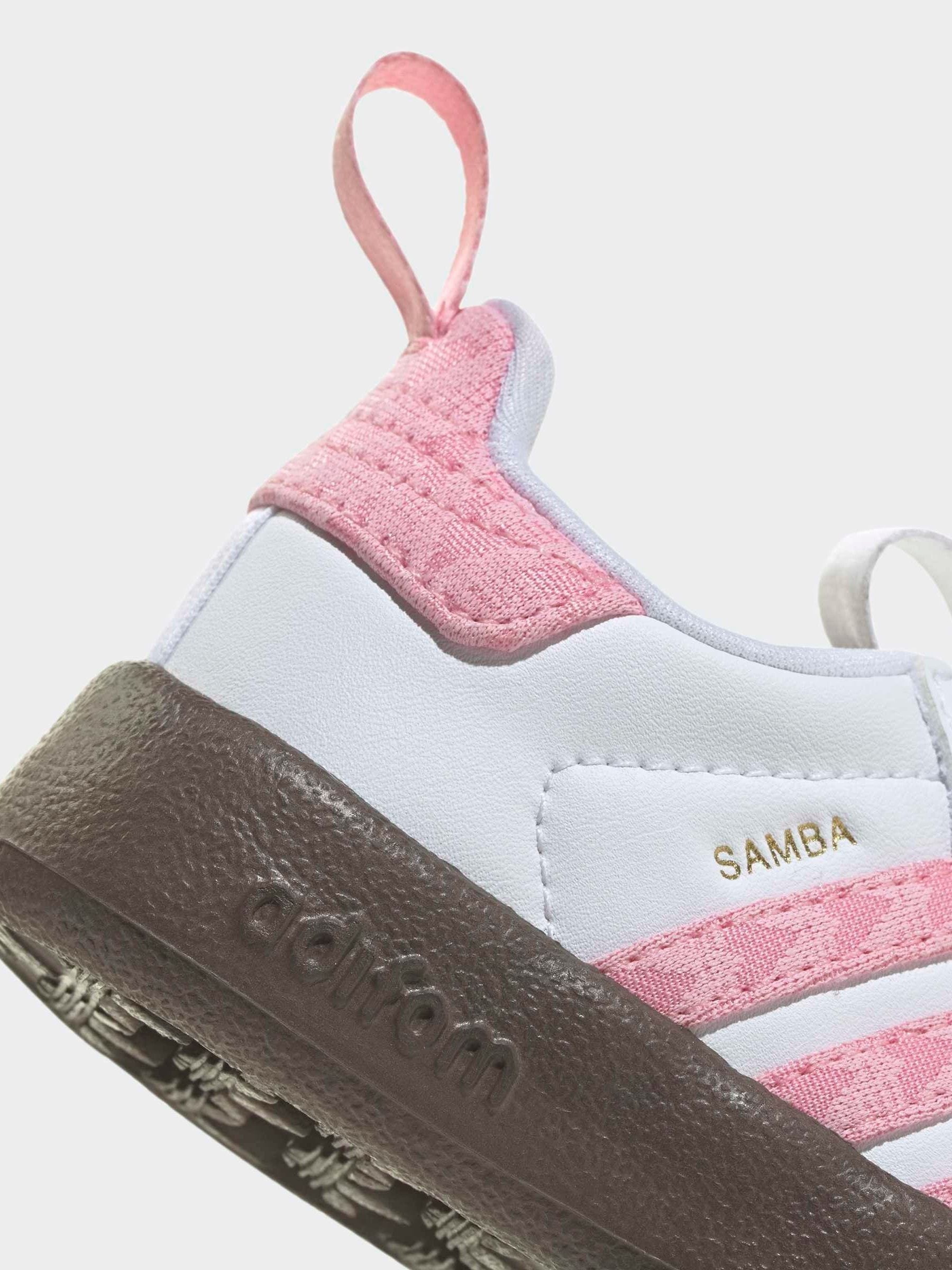 adidas Originals White Adifoam Samba Infant Trainers image 6