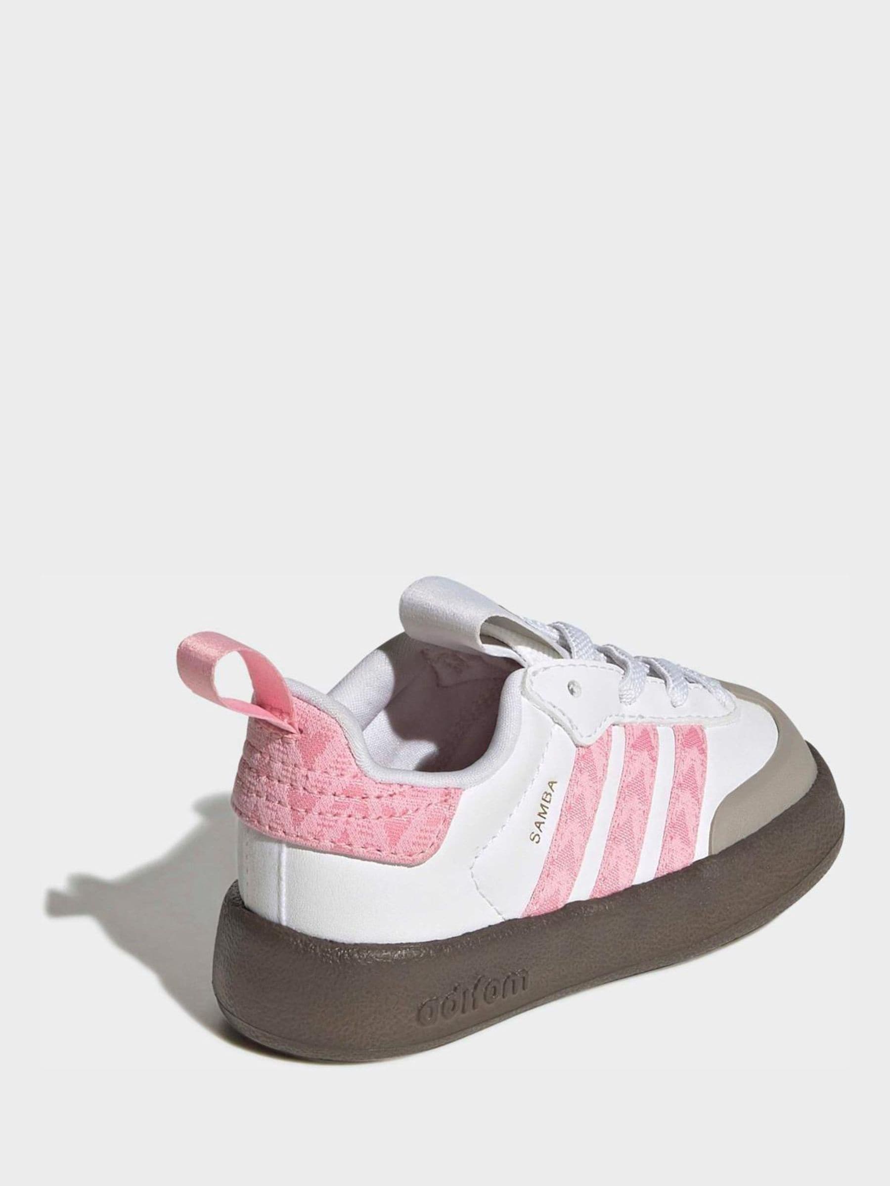 adidas Originals White Adifoam Samba Infant Trainers image 9
