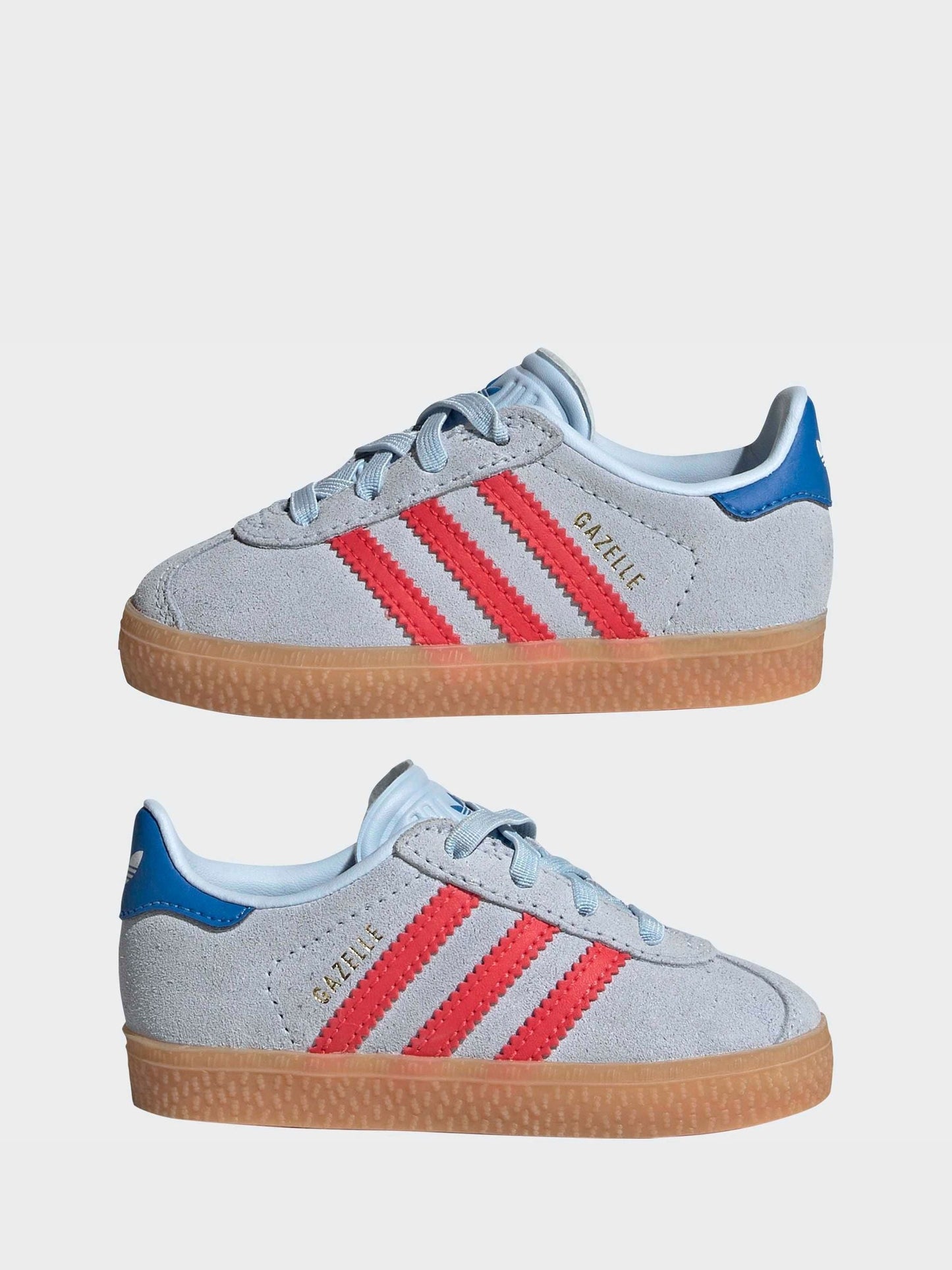 adidas Originals Blue Gazelle Comfort Closure Elastic Laces Infant Trainers image 3