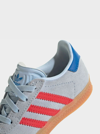 adidas Originals Blue Gazelle Comfort Closure Elastic Laces Infant Trainers image 7