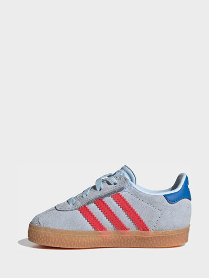 adidas Originals Blue Gazelle Comfort Closure Elastic Laces Infant Trainers image 8