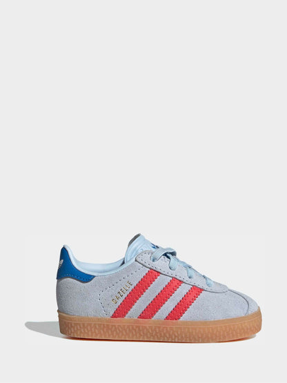 adidas Originals Blue Gazelle Comfort Closure Elastic Laces Infant Trainers image 1