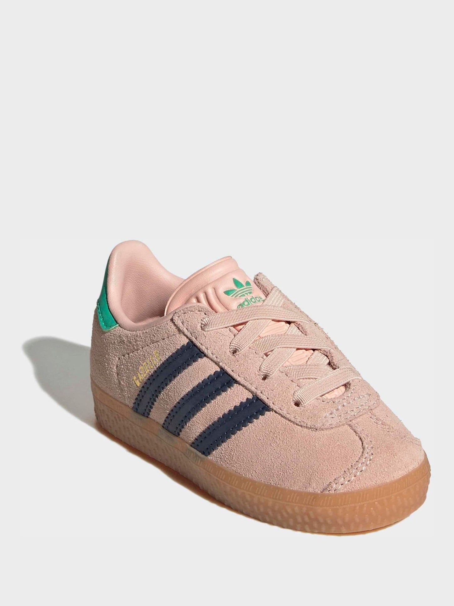 adidas Originals Pink Gazelle Comfort Closure Elastic Laces Infant Trainers image 3