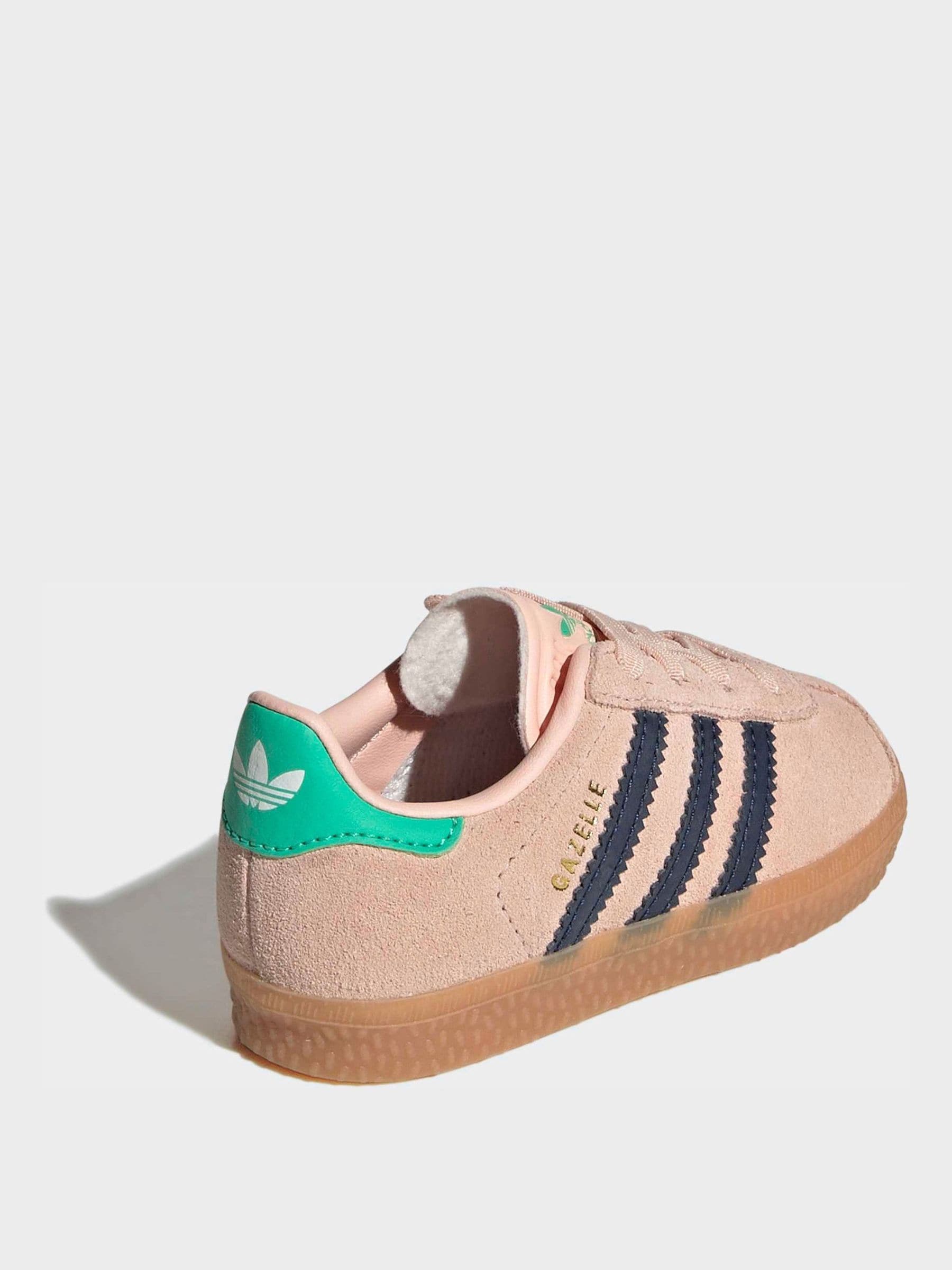adidas Originals Pink Gazelle Comfort Closure Elastic Laces Infant Trainers image 4