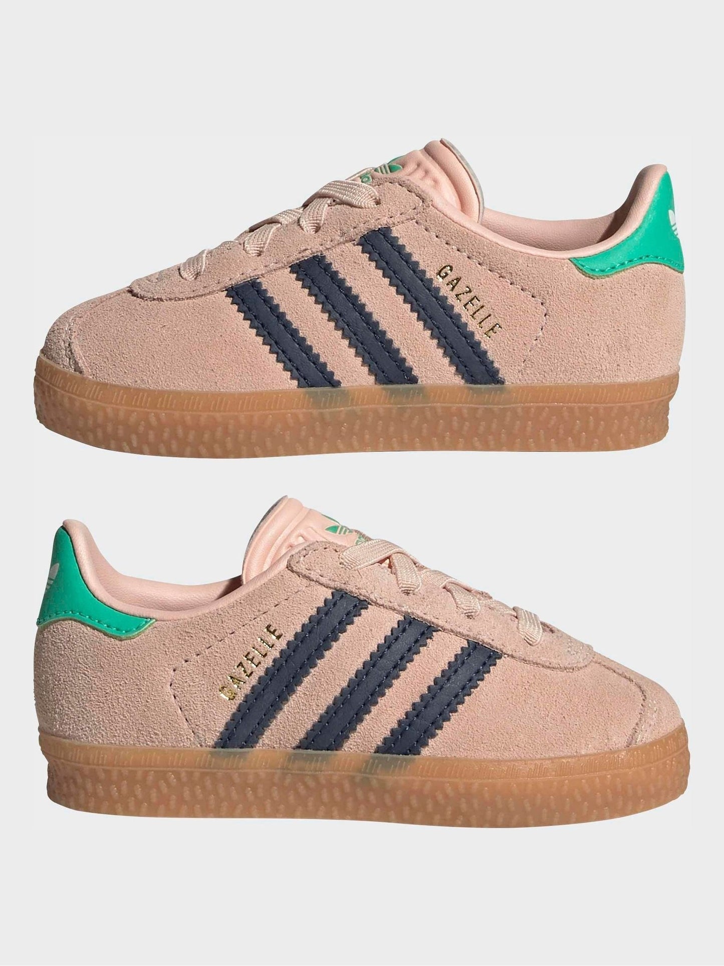 adidas Originals Pink Gazelle Comfort Closure Elastic Laces Infant Trainers image 5