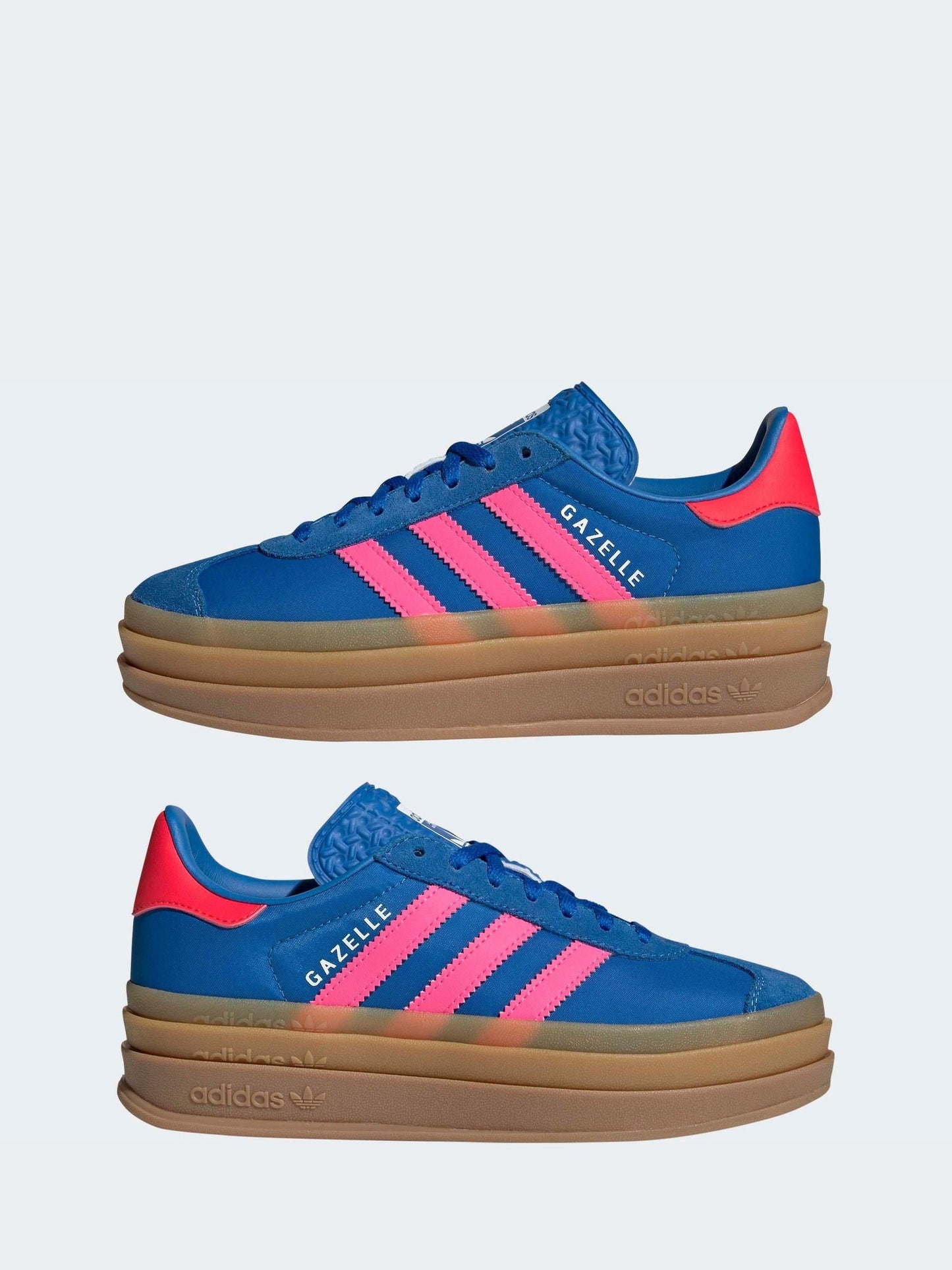 adidas Originals Blue Gazelle Bold Trainers image 3