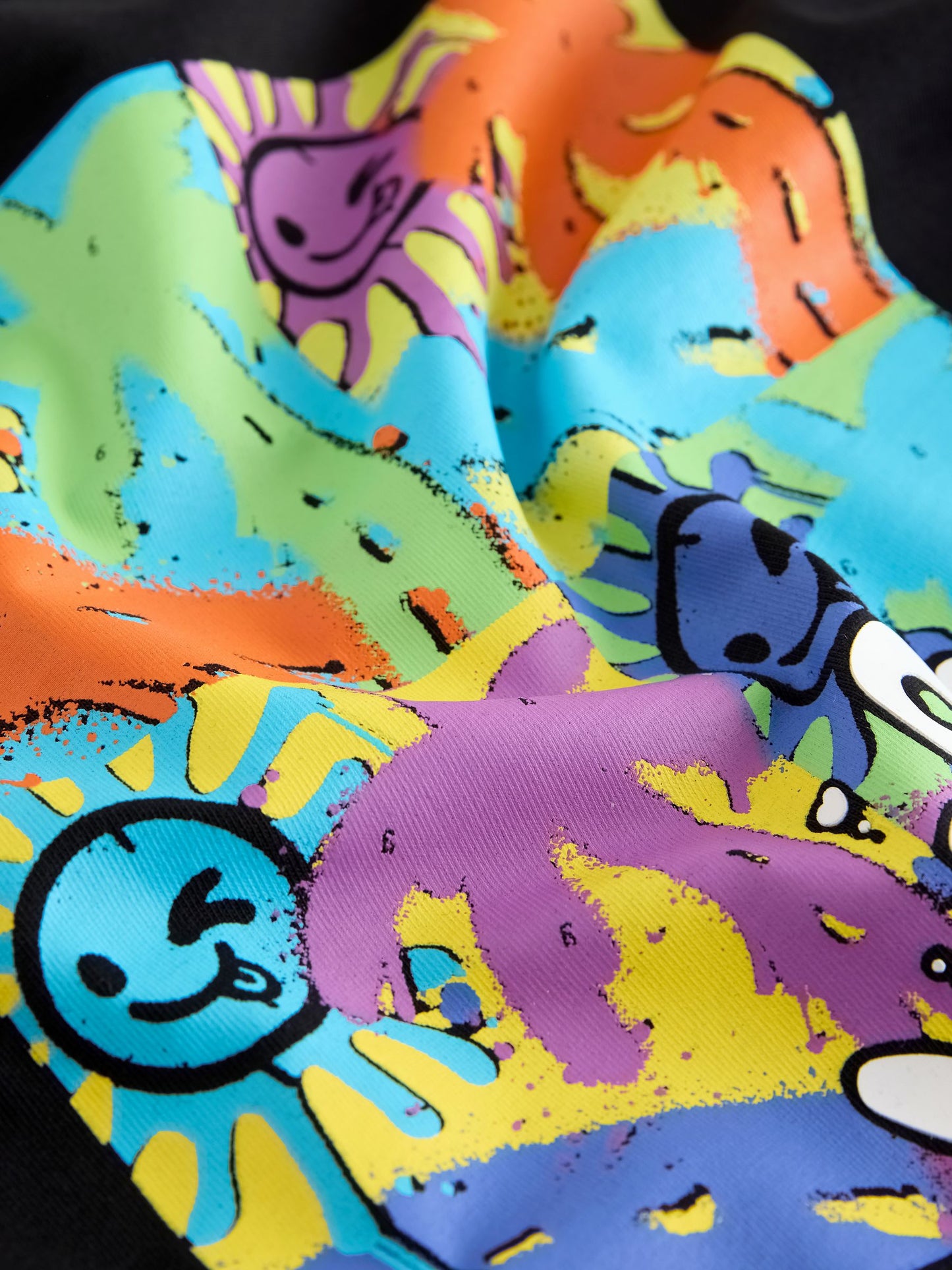 Black/Purple/White Graffiti Beach Vibes Short Pyjamas 3 Pack (9mths-12yrs) image 5