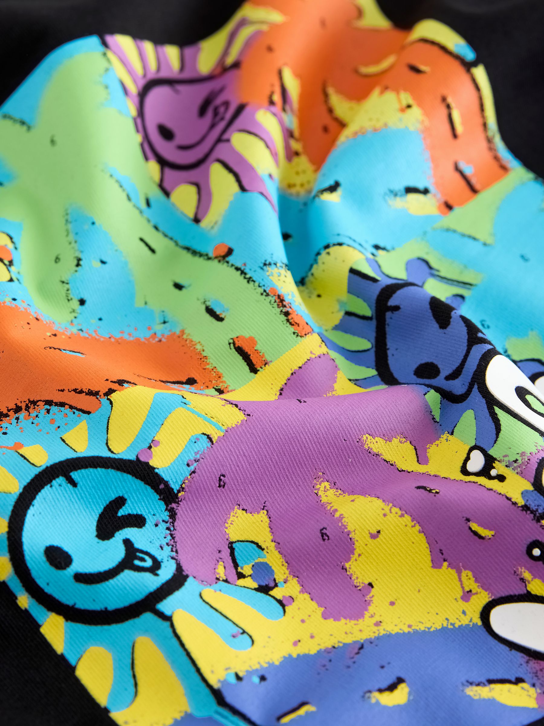 Black/Purple/White Graffiti Beach Vibes Short Pyjamas 3 Pack (9mths-12yrs) image 5