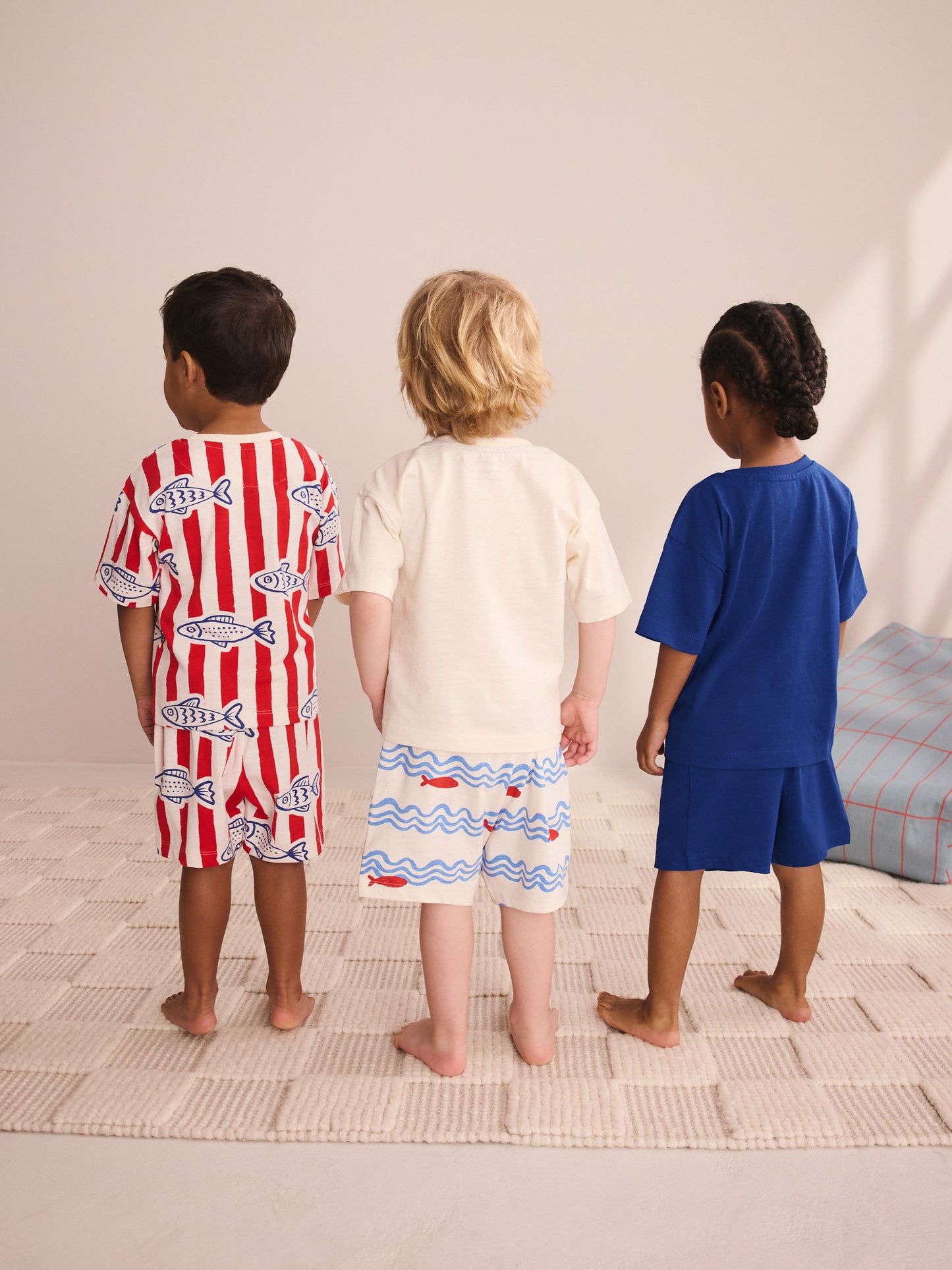Red/Blue/White Seaside Short Pyjamas 3 Pack (9mths-12yrs) image 7