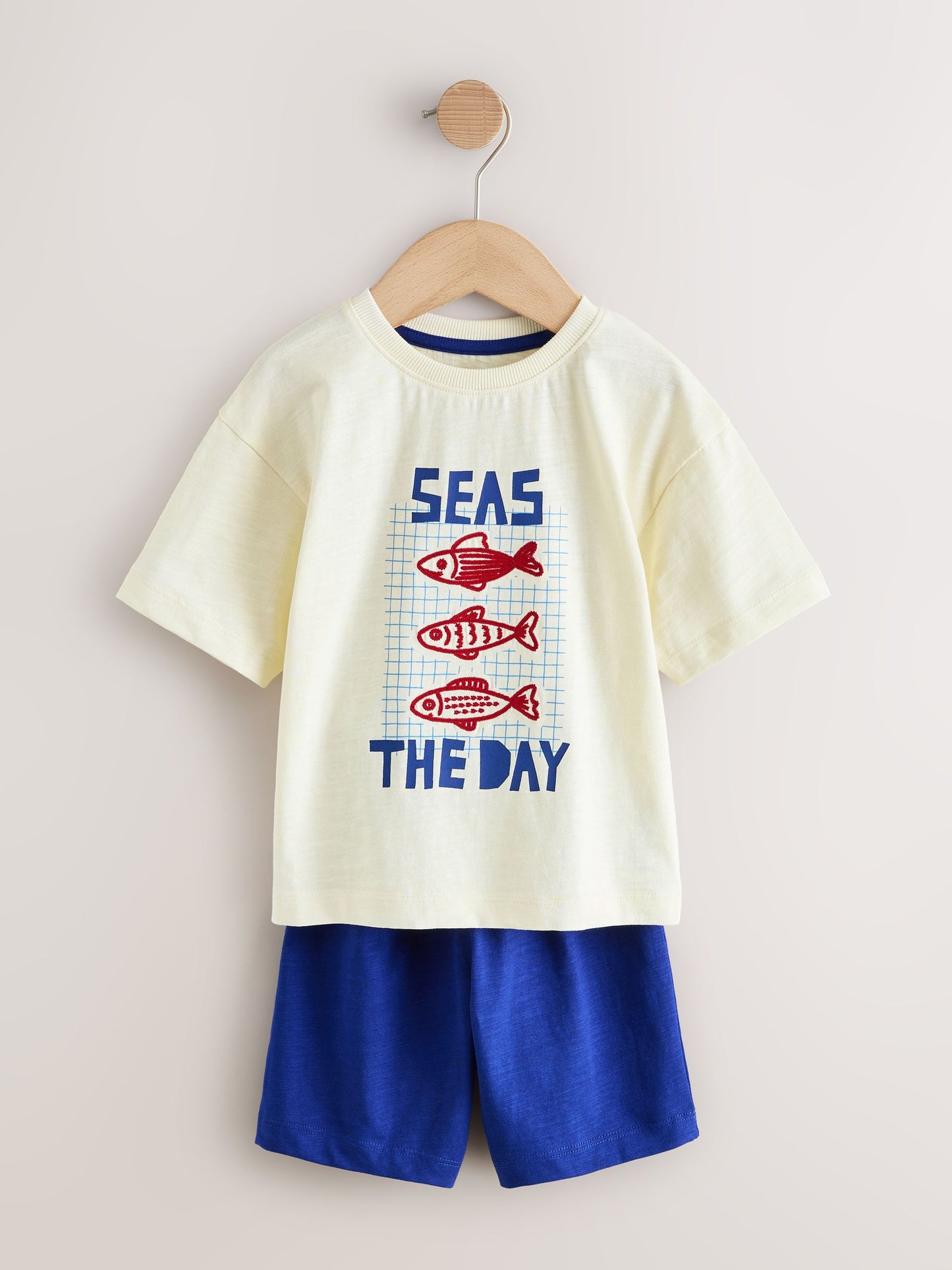 Red/Blue/White Seaside Short Pyjamas 3 Pack (9mths-12yrs) image 12