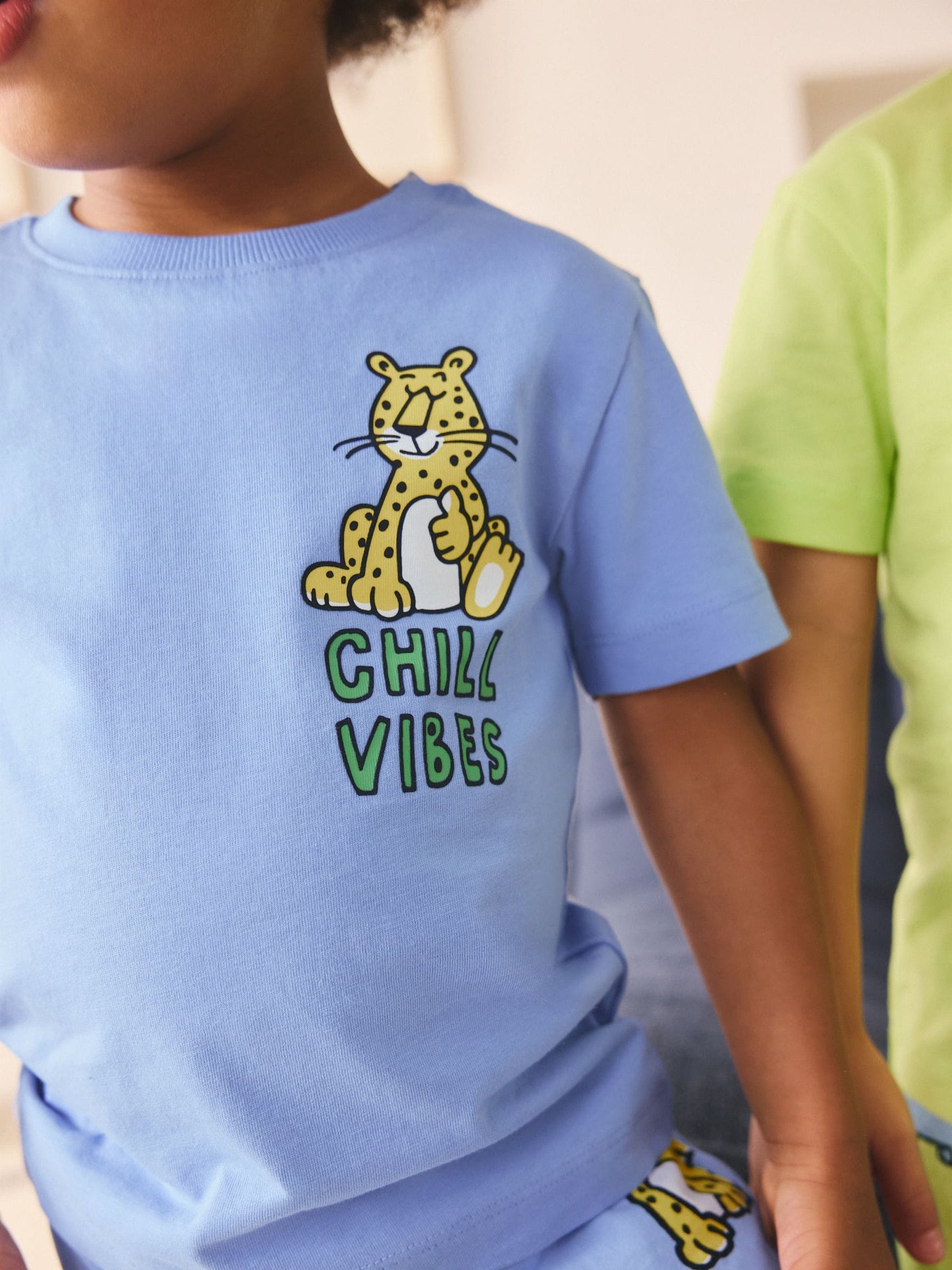 Blue/Green Animal Fun Short Pyjamas 3 Pack (9mths-8yrs) image 6