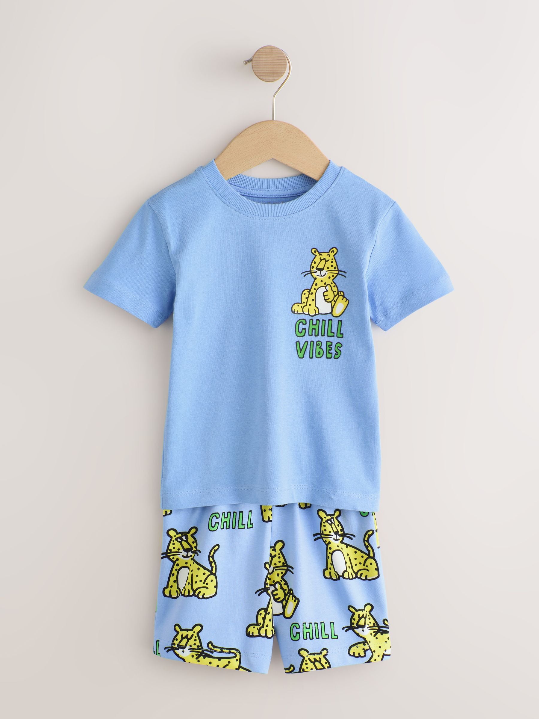 Blue/Green Animal Fun Short Pyjamas 3 Pack (9mths-8yrs) image 9