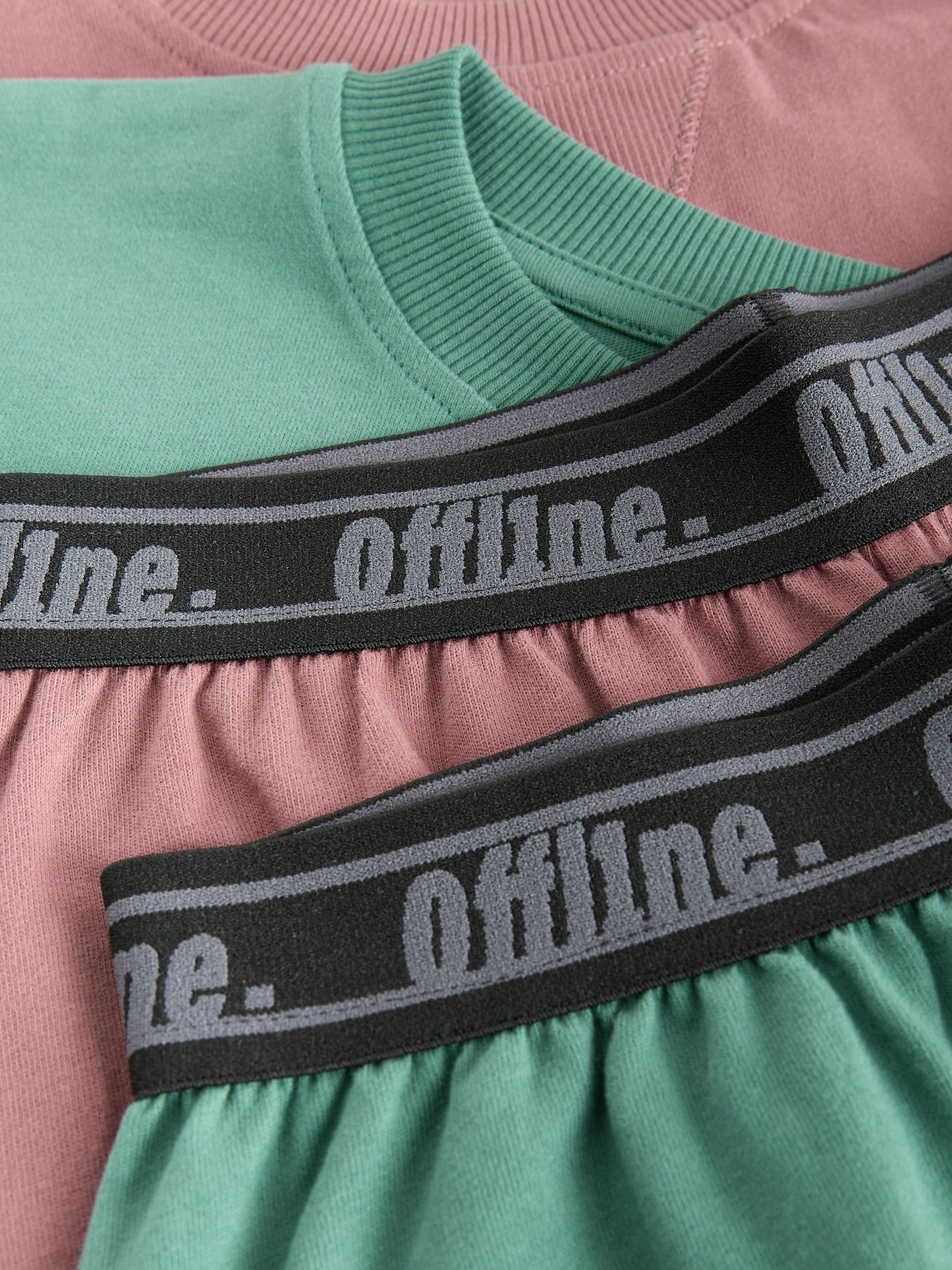 Pink/Green Short Pyjamas 2 Pack (3-16yrs) image 6