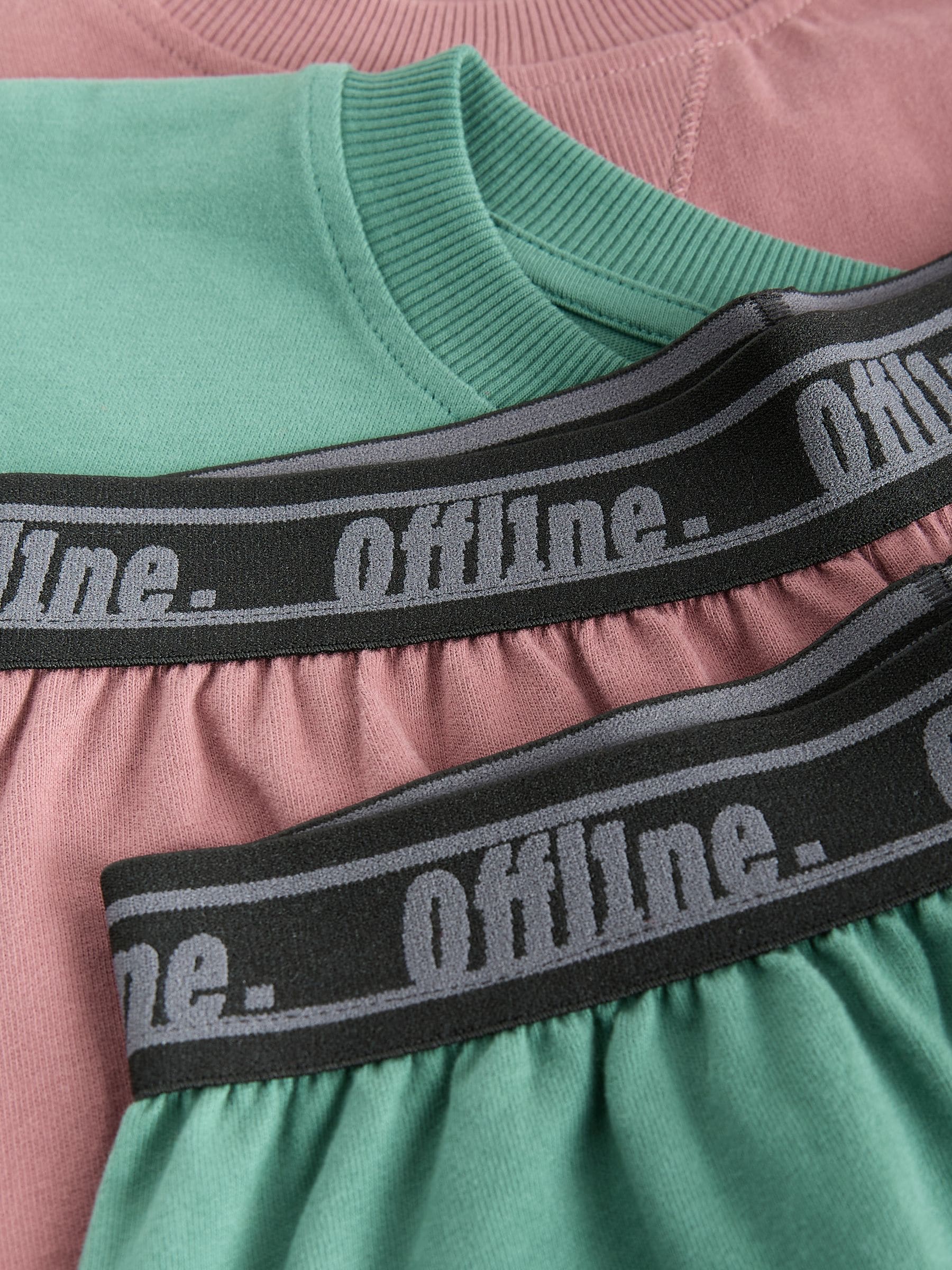 Pink/Green Short Pyjamas 2 Pack (3-16yrs) image 6