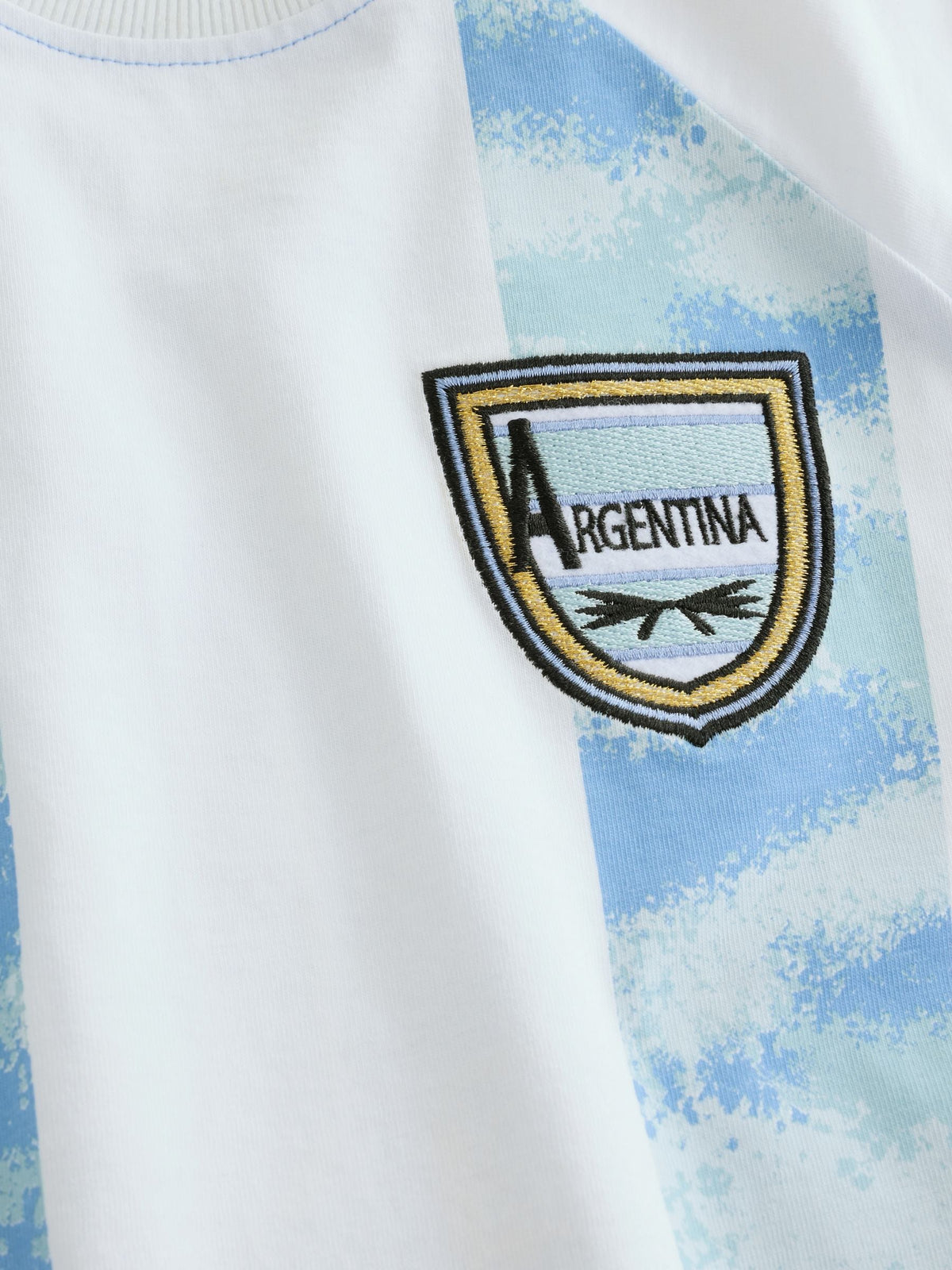 Blue/White Argentina Single Short Football Pyjamas (4-14yrs) - image 8