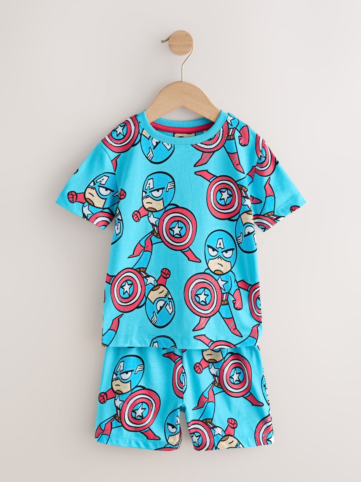 Multi Bright Marvel Short Pyjamas 3 Pack (12mths-11yrs) image 3