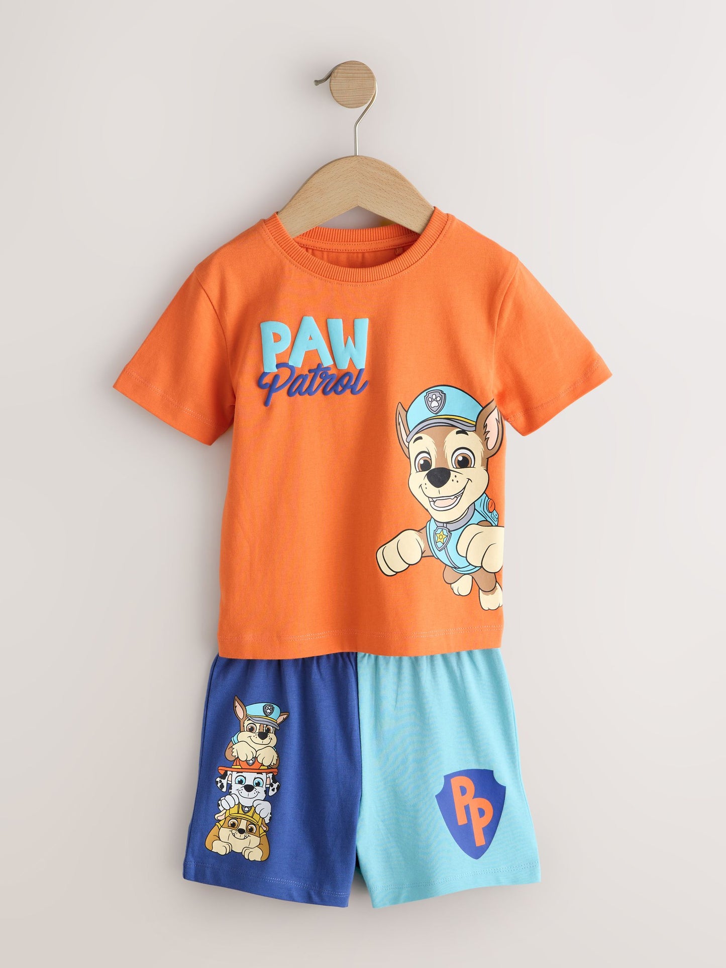 Dsiney Kidz - Blue/Grey/Orange Paw Patrol Short Pyjamas 3 Pack (9mths-8yrs) image 2