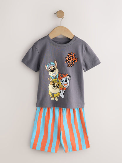 Dsiney Kidz - Blue/Grey/Orange Paw Patrol Short Pyjamas 3 Pack (9mths-8yrs) image 4