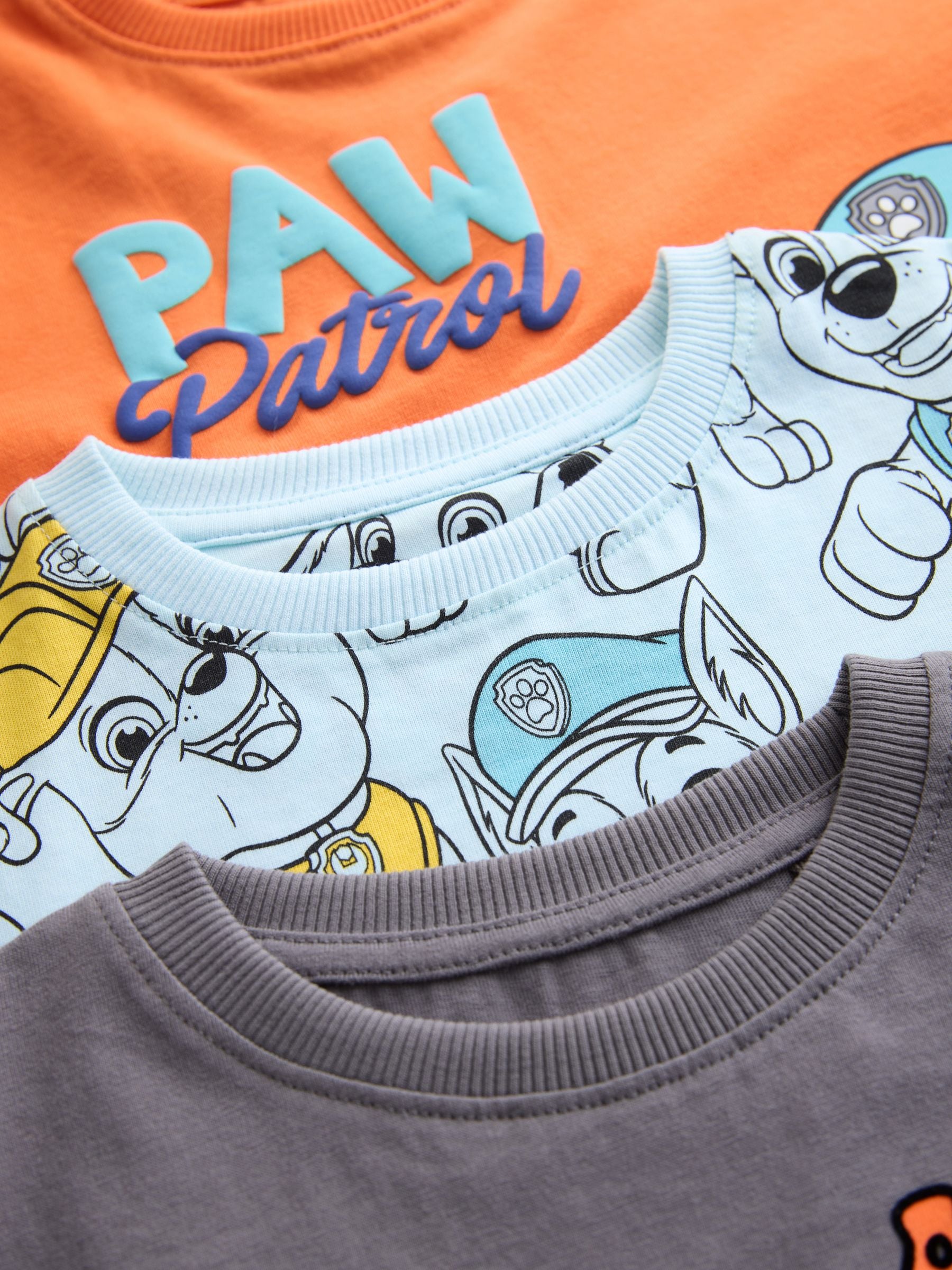 Dsiney Kidz - Blue/Grey/Orange Paw Patrol Short Pyjamas 3 Pack (9mths-8yrs) image 7