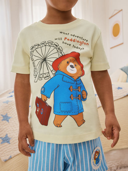Blue/Yellow Single Paddington Short Pyjamas (9mths-8yrs) image 4